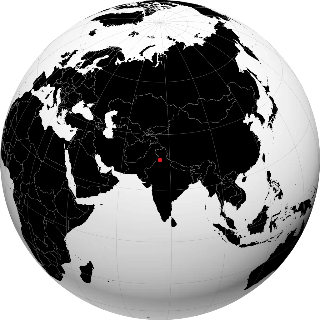Ludhiana á hnöttnum