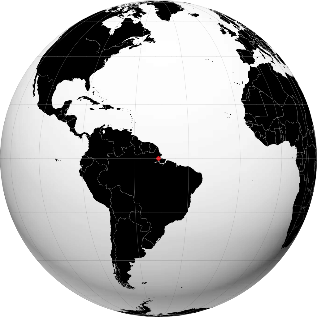 Macapá á hnöttnum