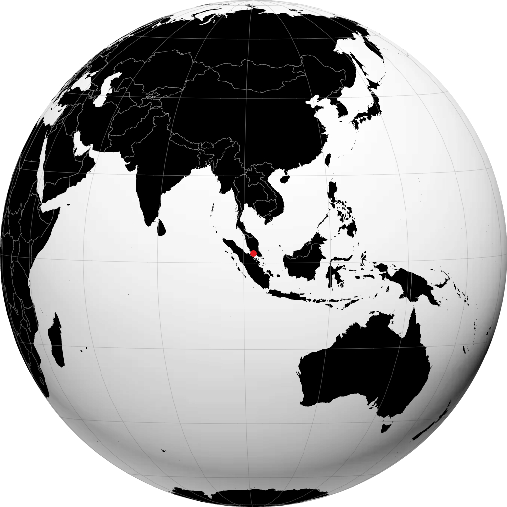 Malacca á hnöttnum