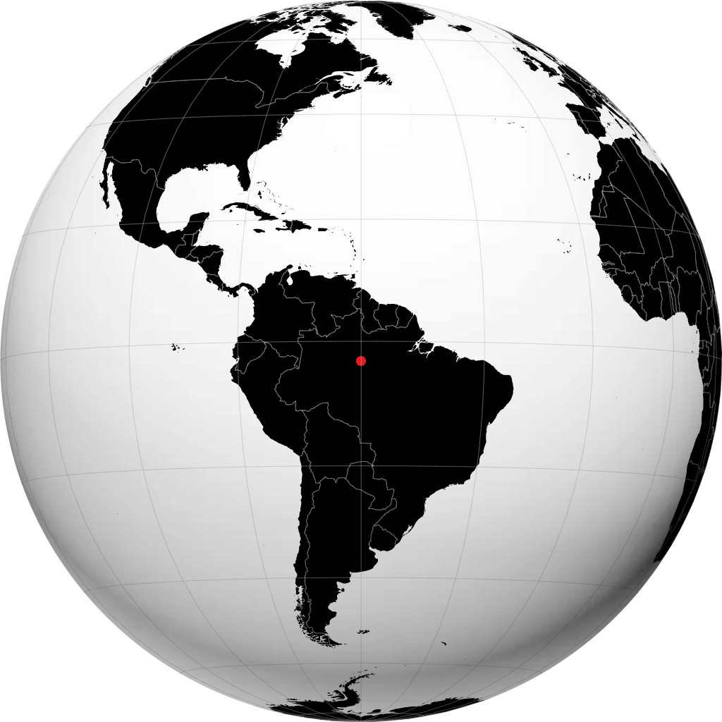 Manaus á hnöttnum