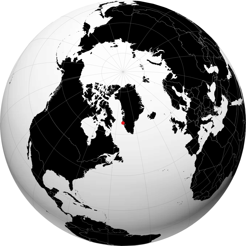 Maniitsoq á hnöttnum