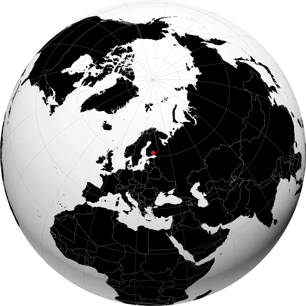 Mantyharju á hnöttnum