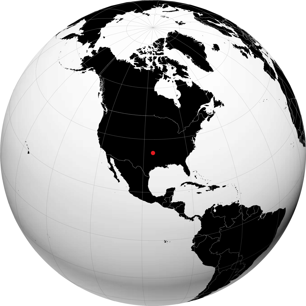 McAlester á hnöttnum