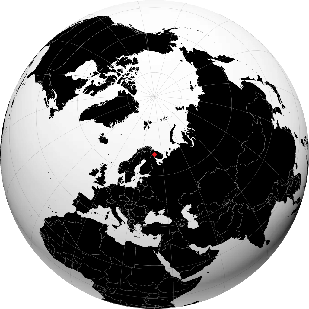Monchegorsk á hnöttnum