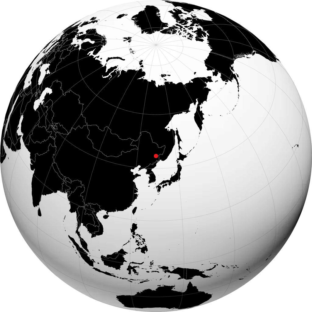 Mudanjiang á hnöttnum