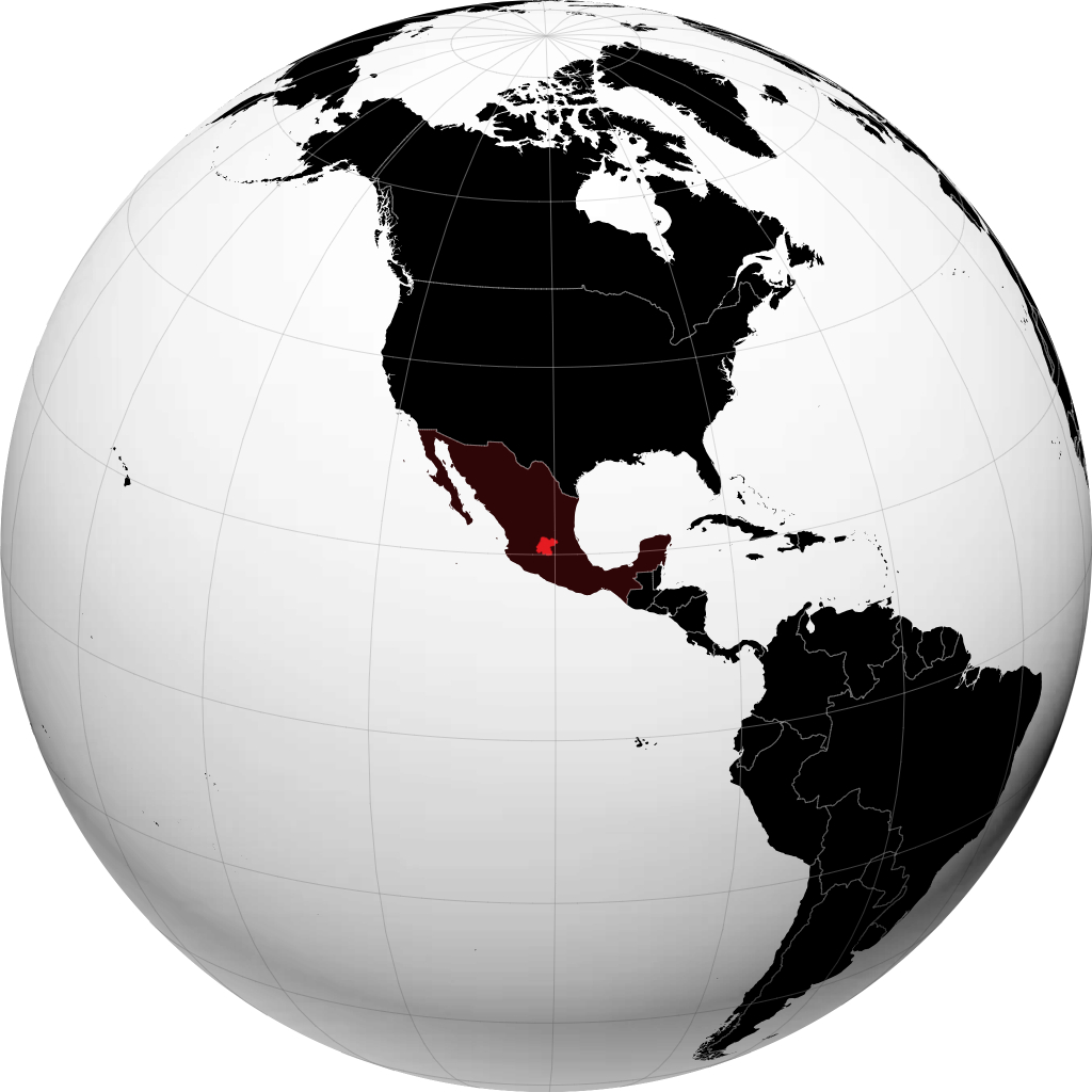 Guanajuato fylki á hnöttnum