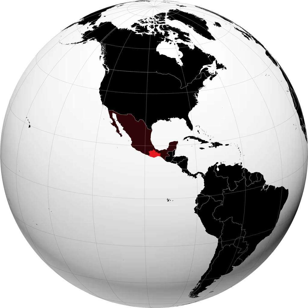 Oaxaca fylki á hnöttnum