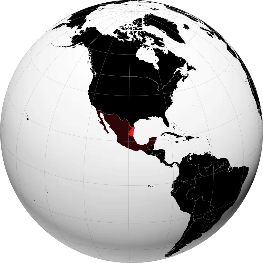 Tamaulipas á hnöttnum