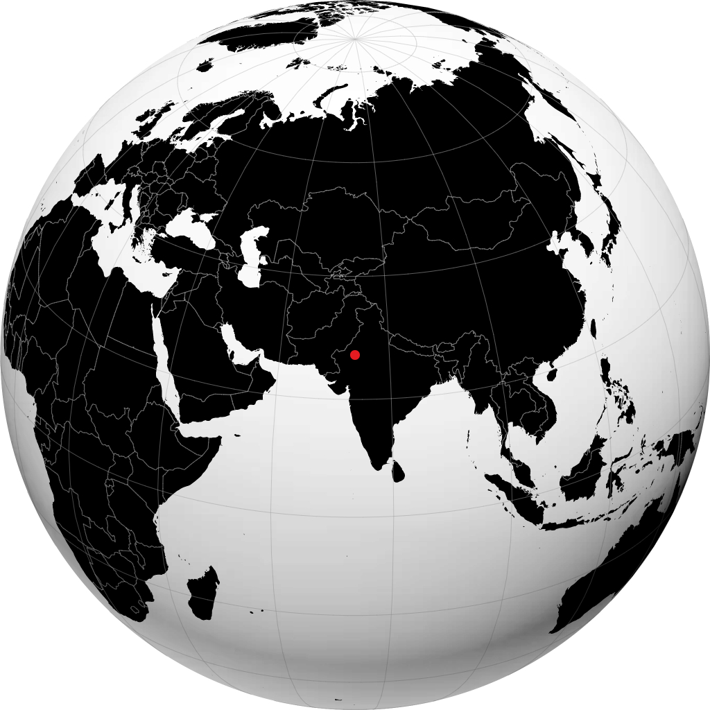 Nagaur á hnöttnum