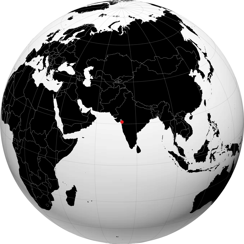 Navsari á hnöttnum