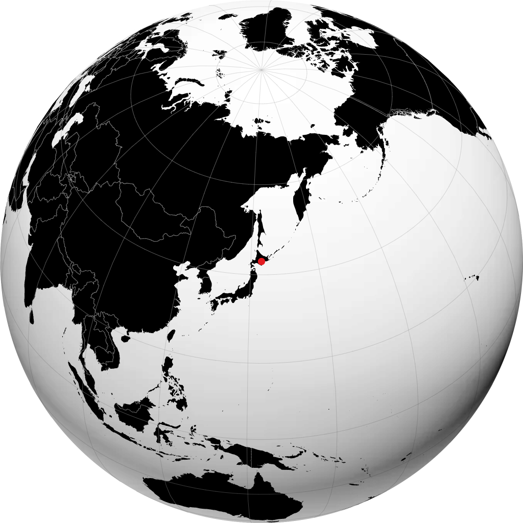 Obihiro á hnöttnum
