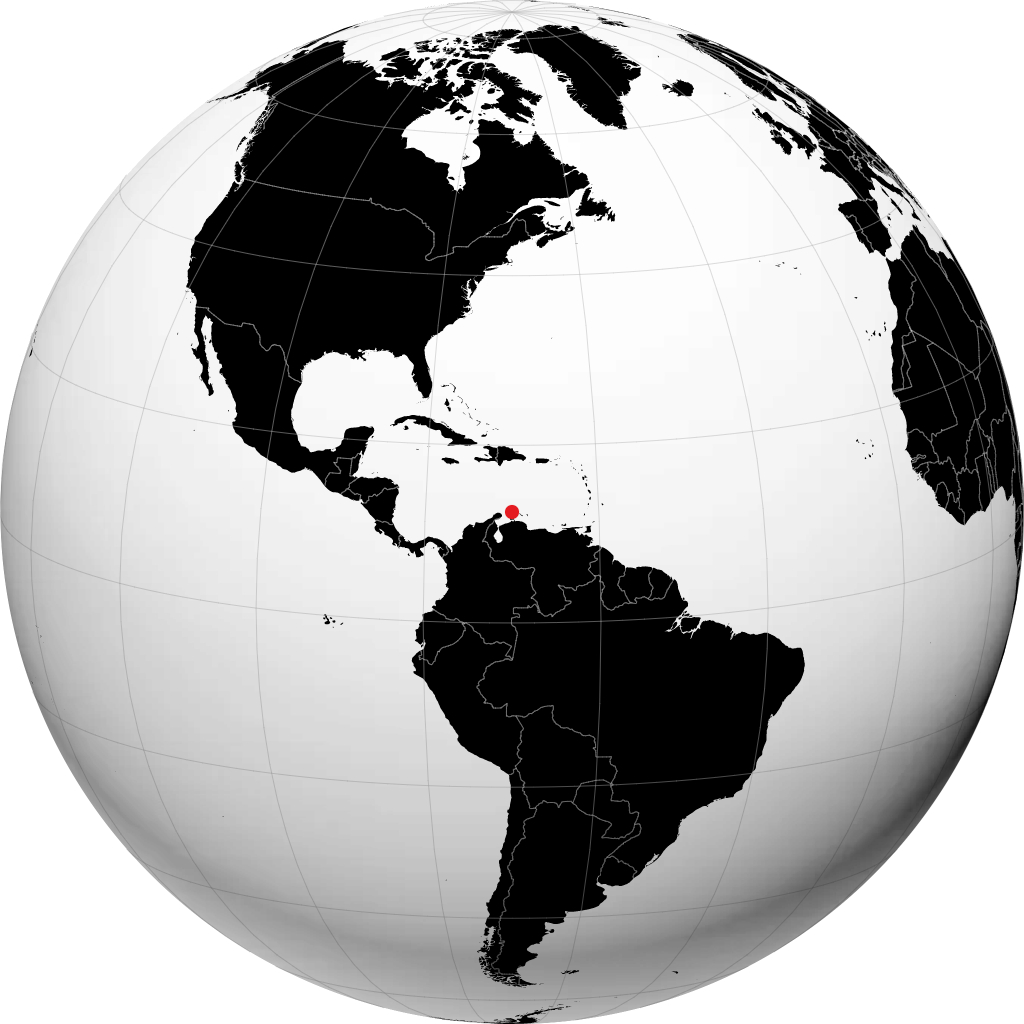 Oranjestad á hnöttnum