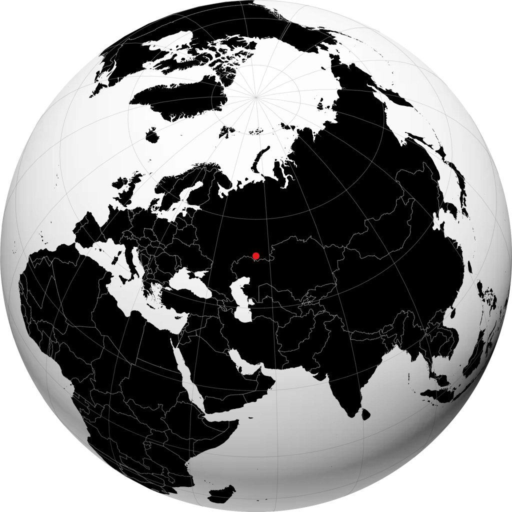 Orenburg á hnöttnum