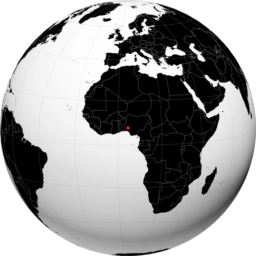 Osogbo á hnöttnum