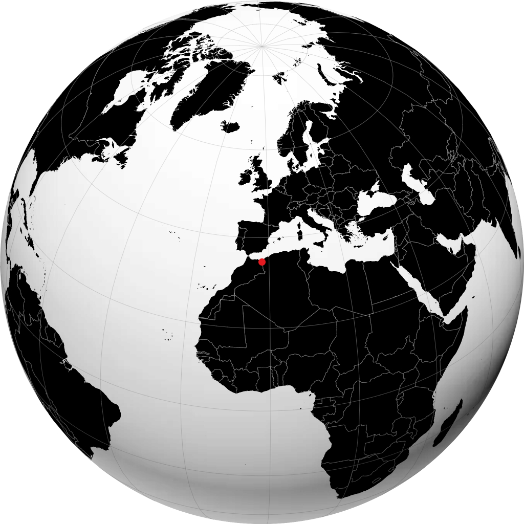 Oujda á hnöttnum