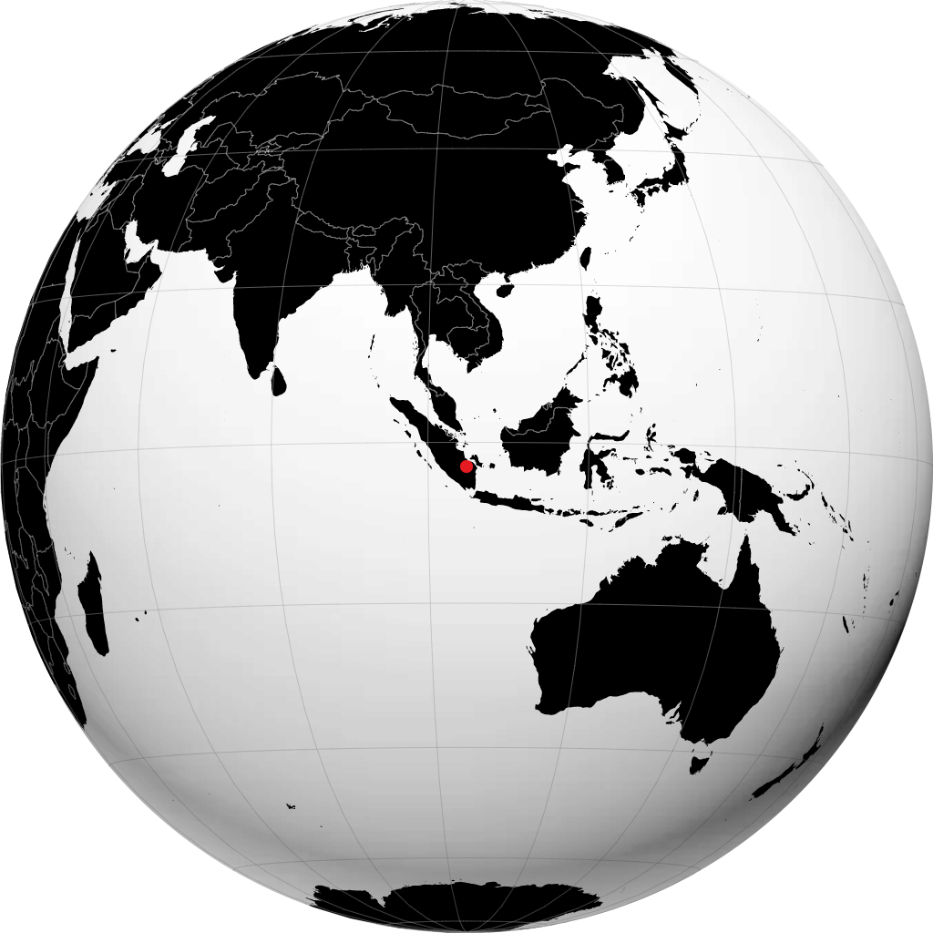 Palembang á hnöttnum