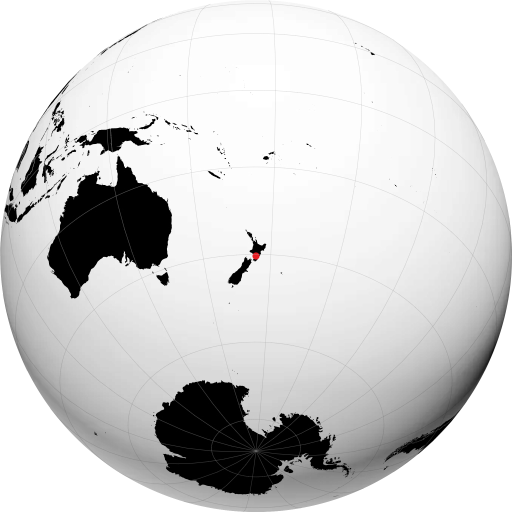 Palmerston North á hnöttnum