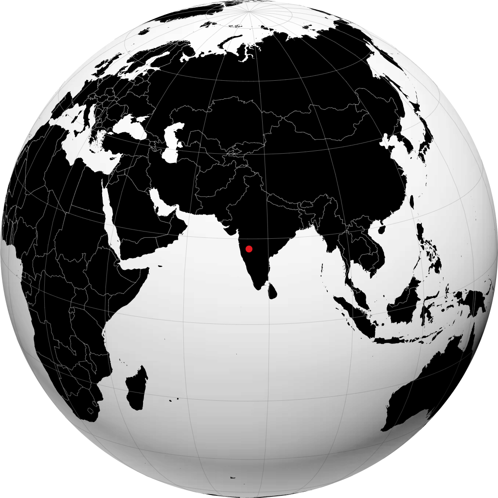 Pandharpur á hnöttnum