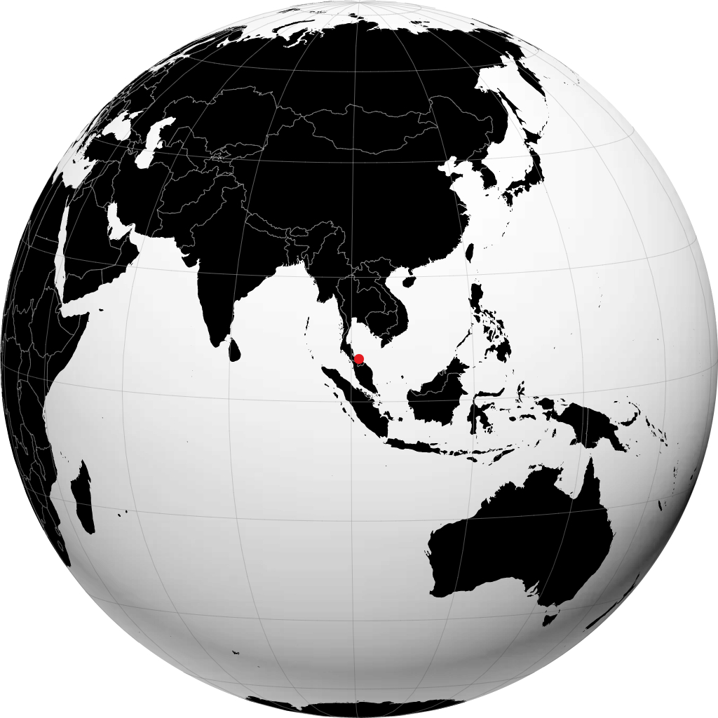 Pattani á hnöttnum