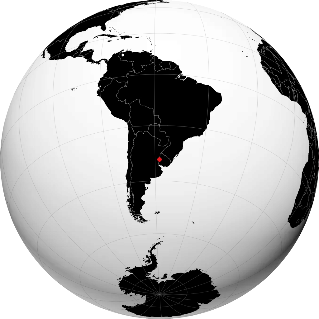 Paysandú á hnöttnum