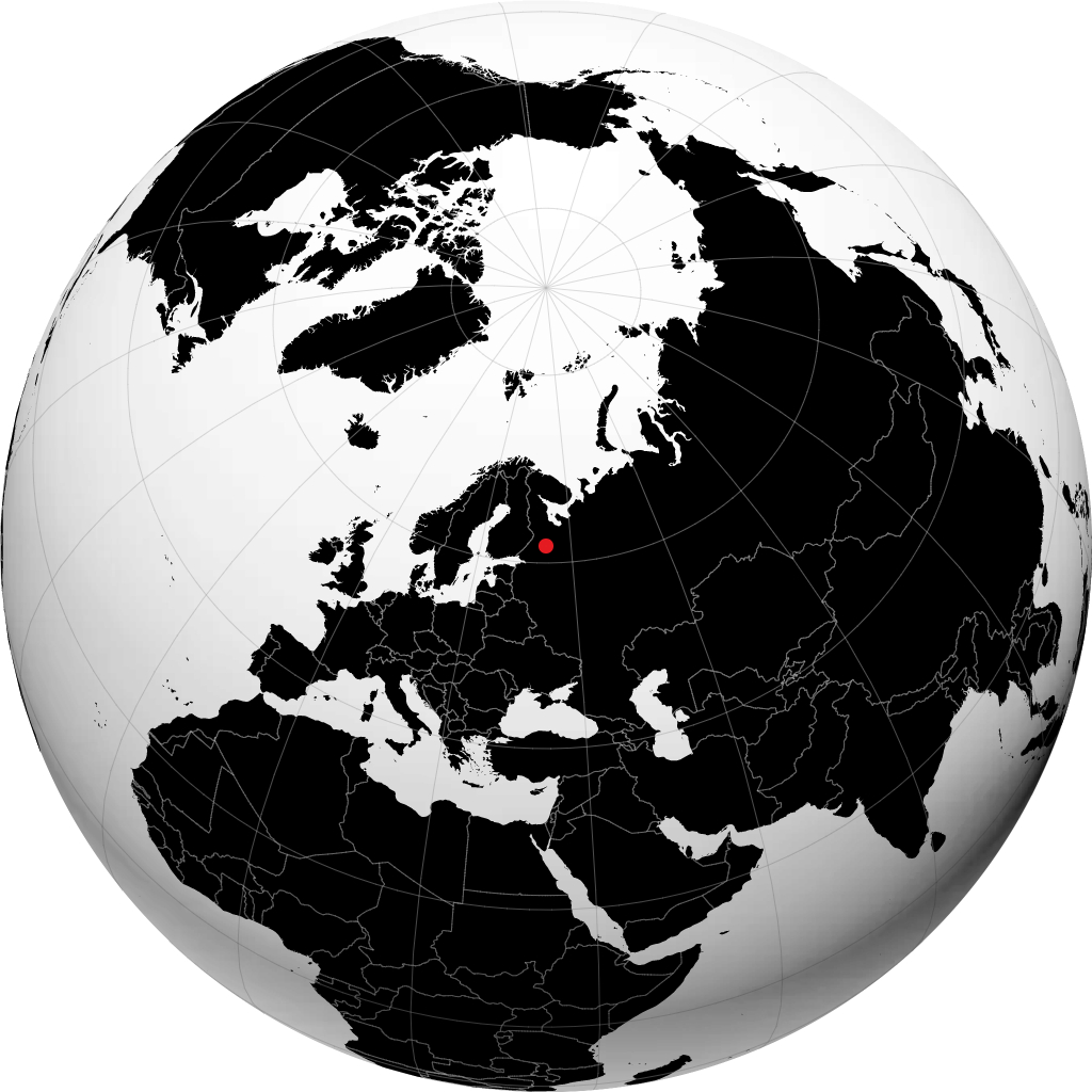 Petrozavodsk á hnöttnum