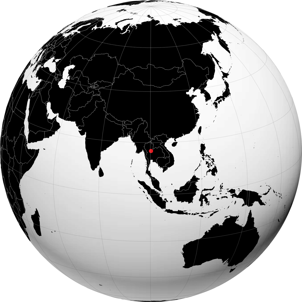 Phitsanulok á hnöttnum
