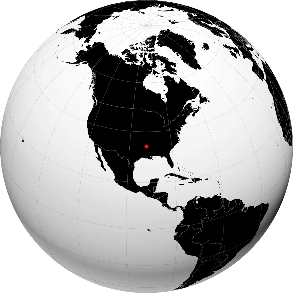Pine Bluff á hnöttnum