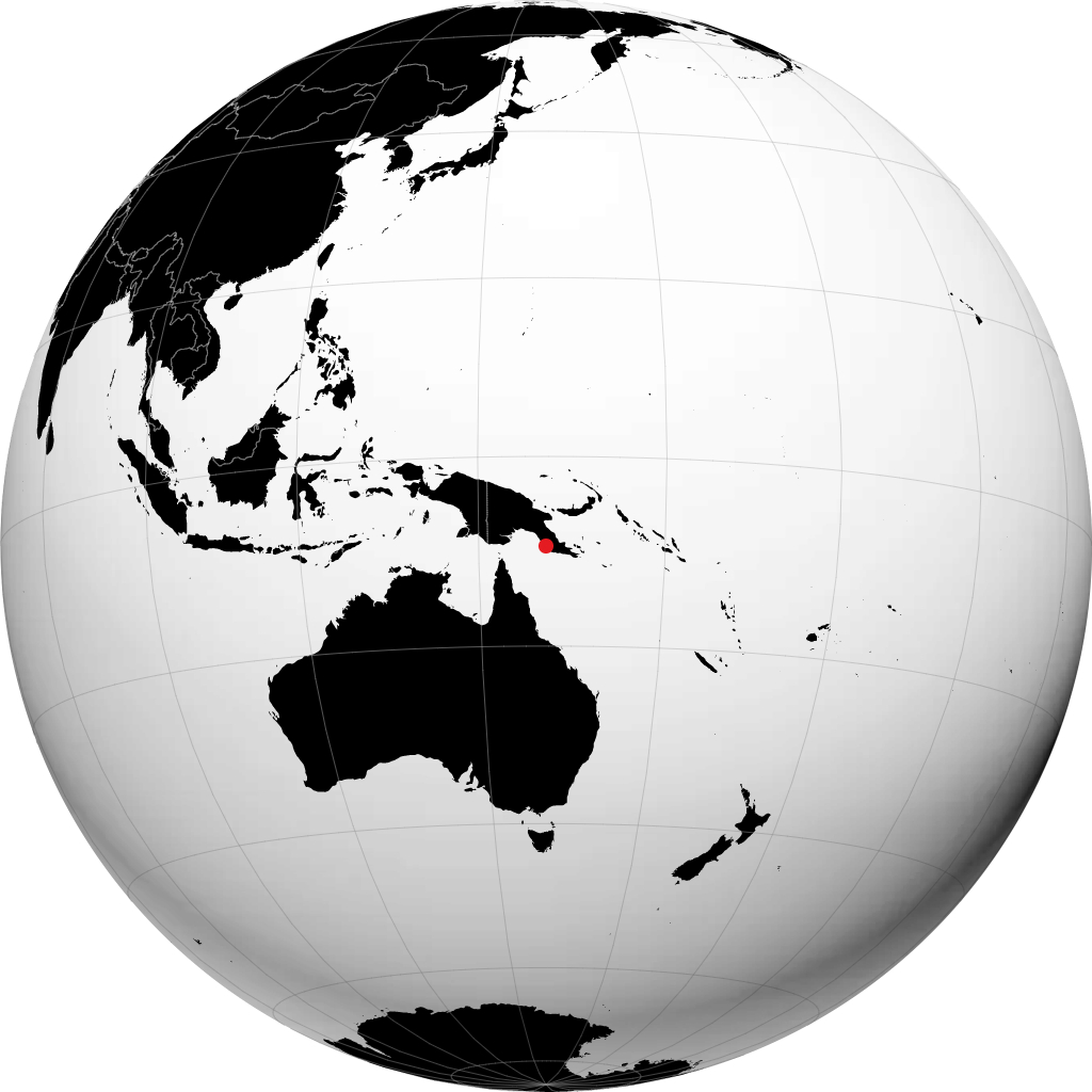 Port Moresby á hnöttnum