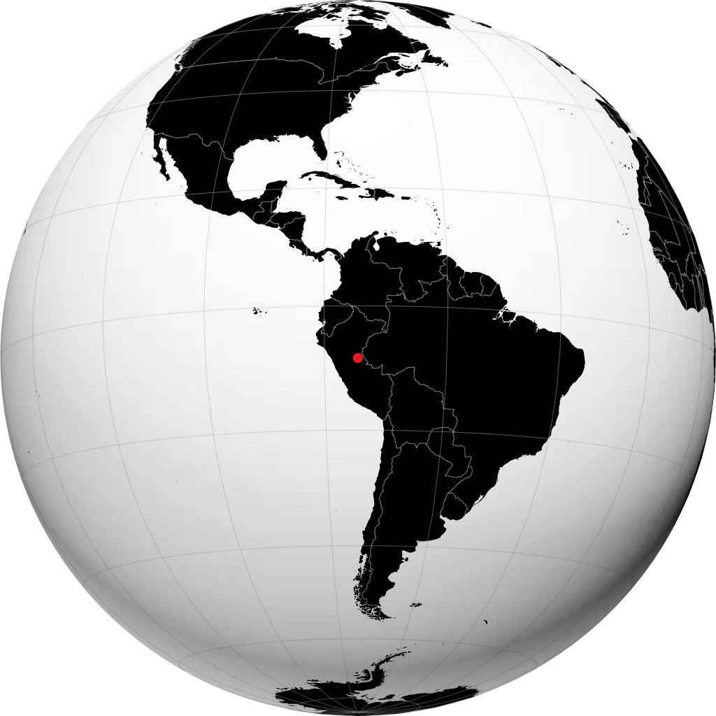 Pucallpa á hnöttnum