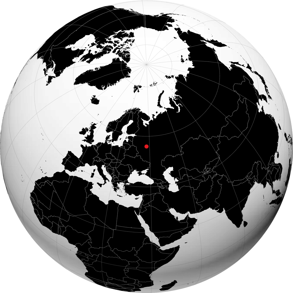 Pushkino á hnöttnum