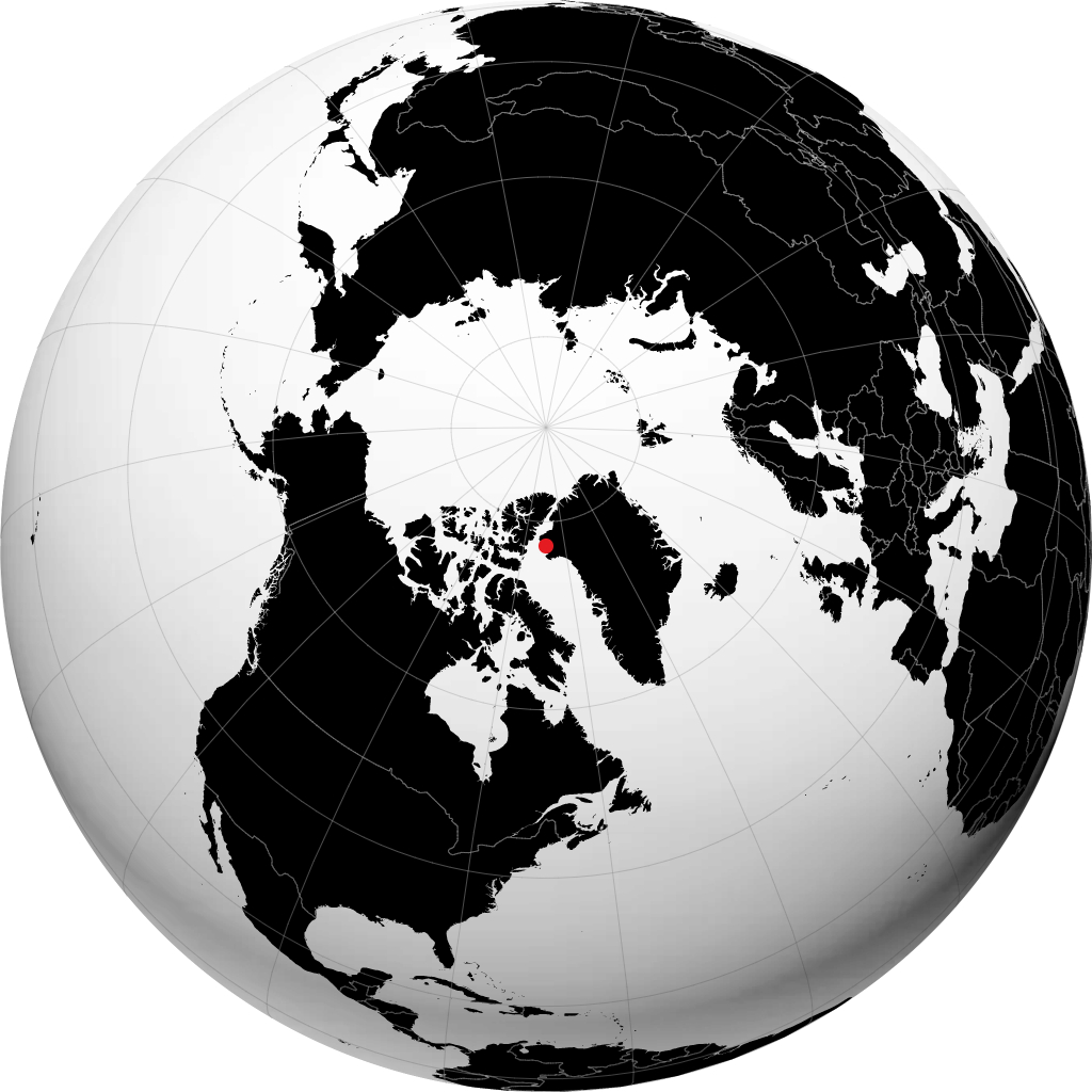 Qaanaaq á hnöttnum