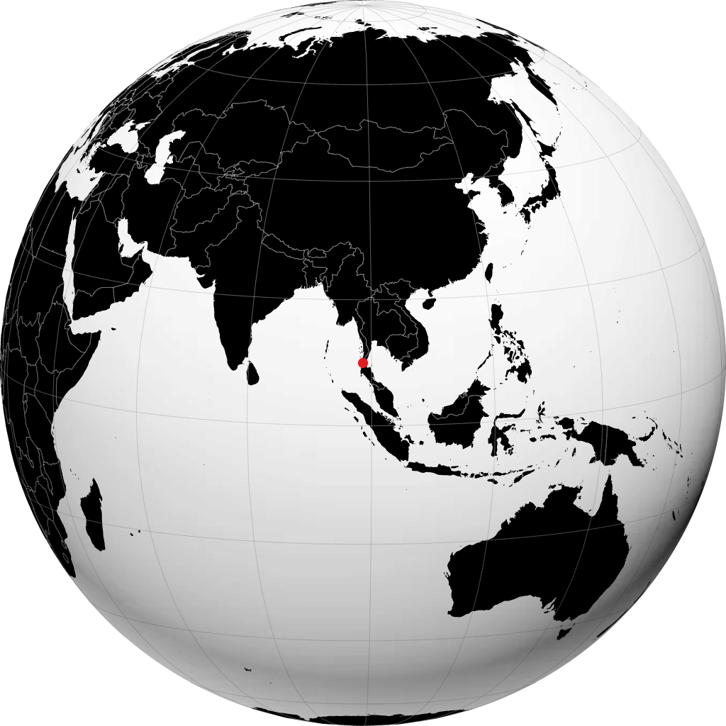 Ranong á hnöttnum