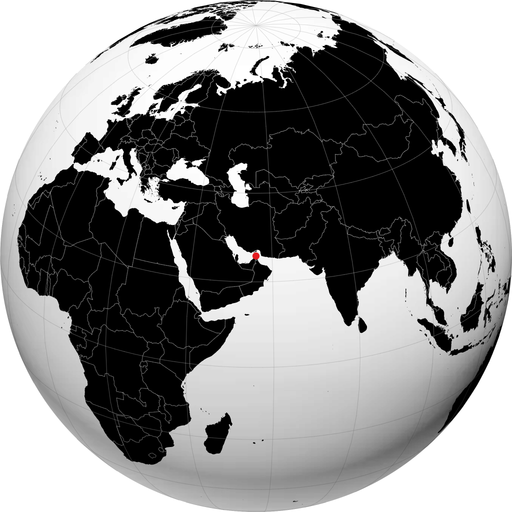 Ras al-Khaimah á hnöttnum