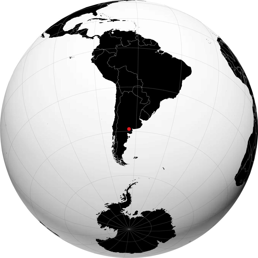 Rio Colorado á hnöttnum