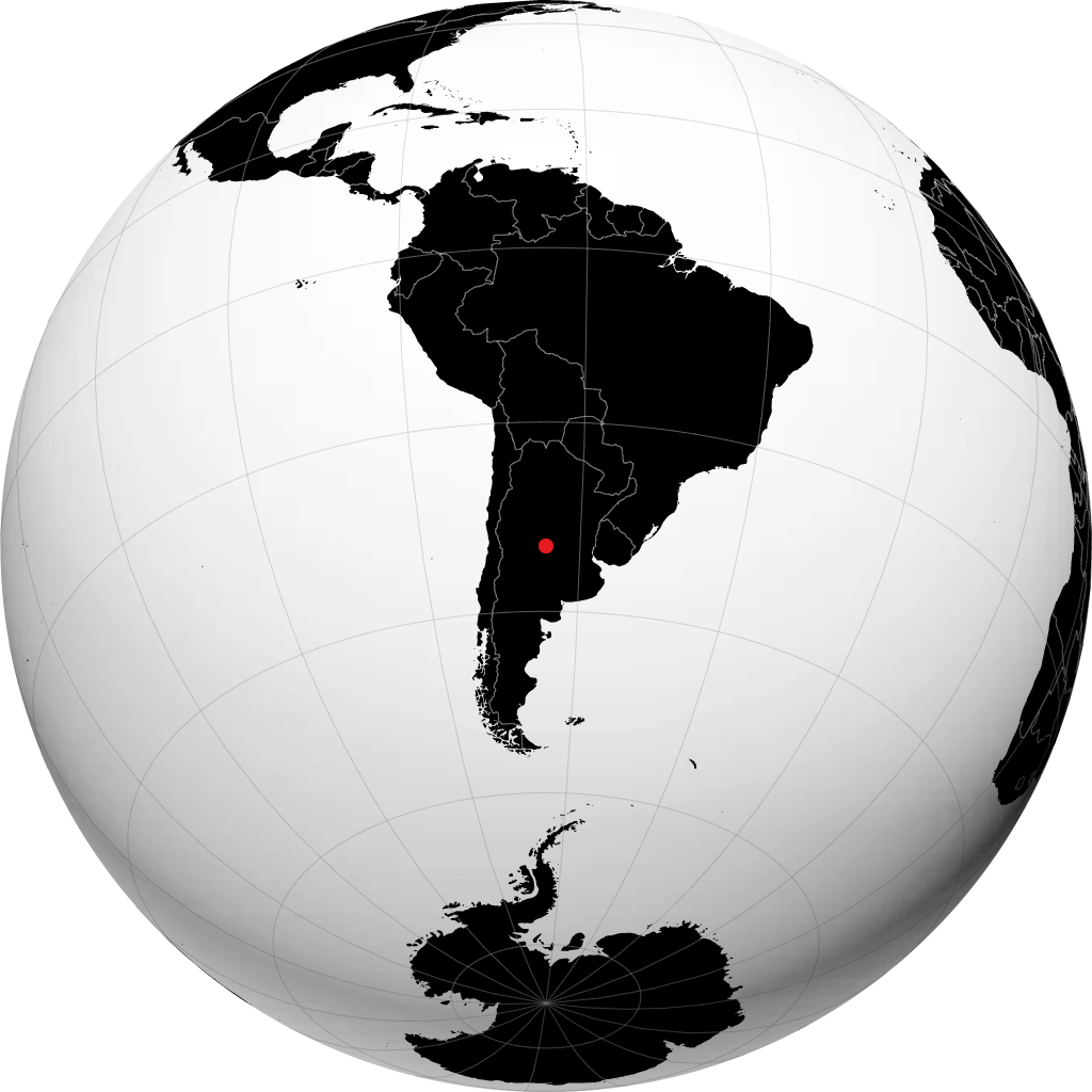 Río Cuarto á hnöttnum