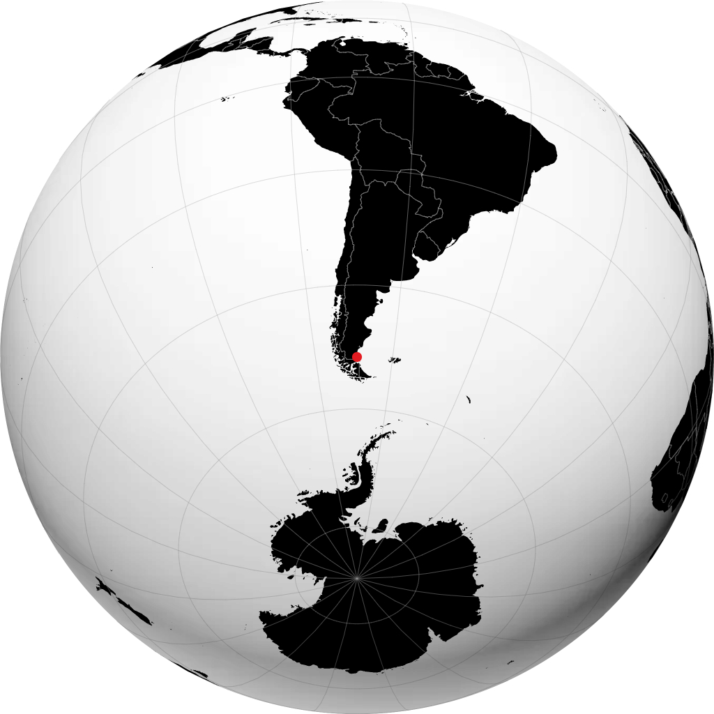 Río Gallegos á hnöttnum