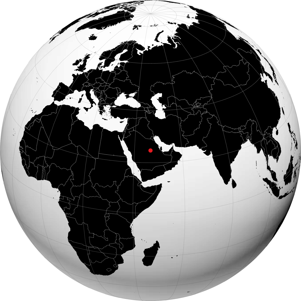 Riyadh á hnöttnum