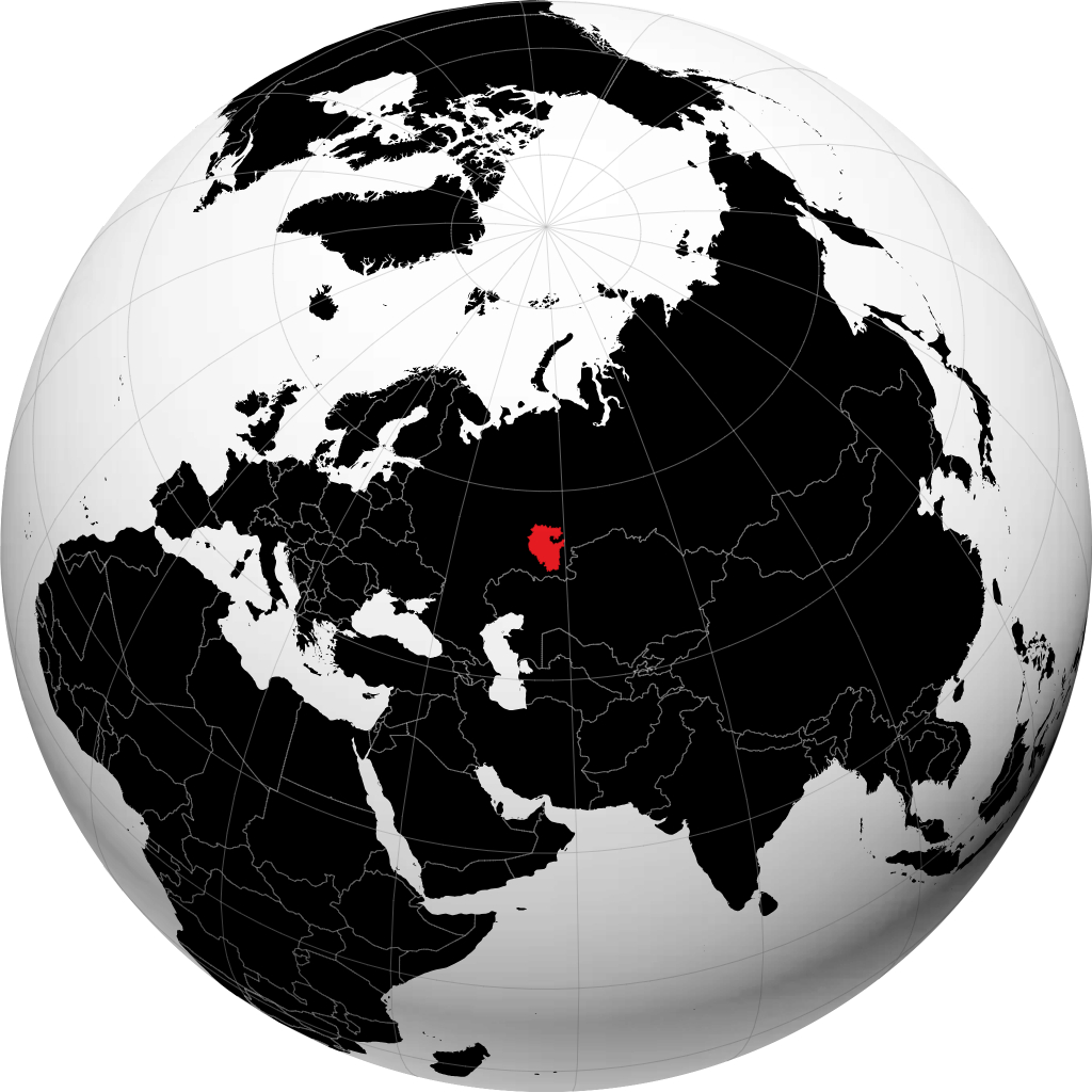 Bashkortostan á hnöttnum