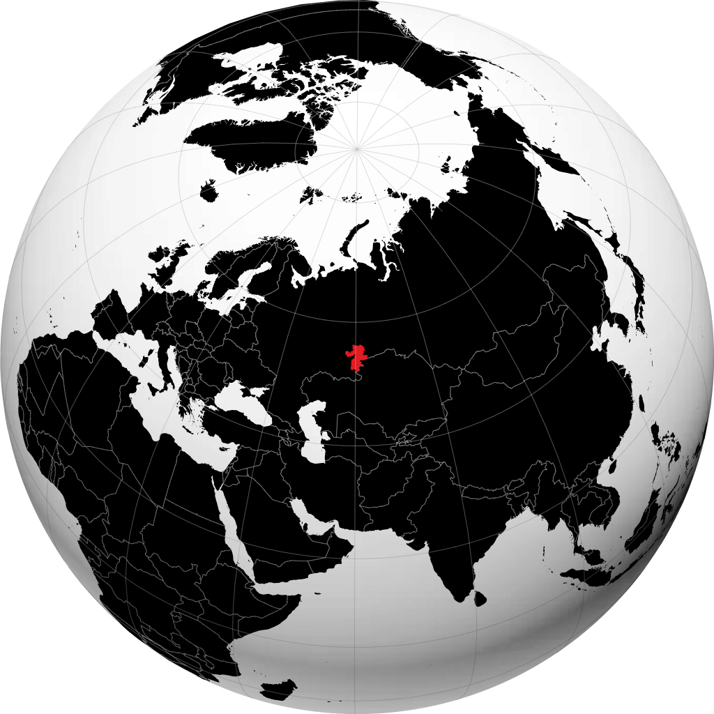 Chelyabinsk hérað á hnöttnum