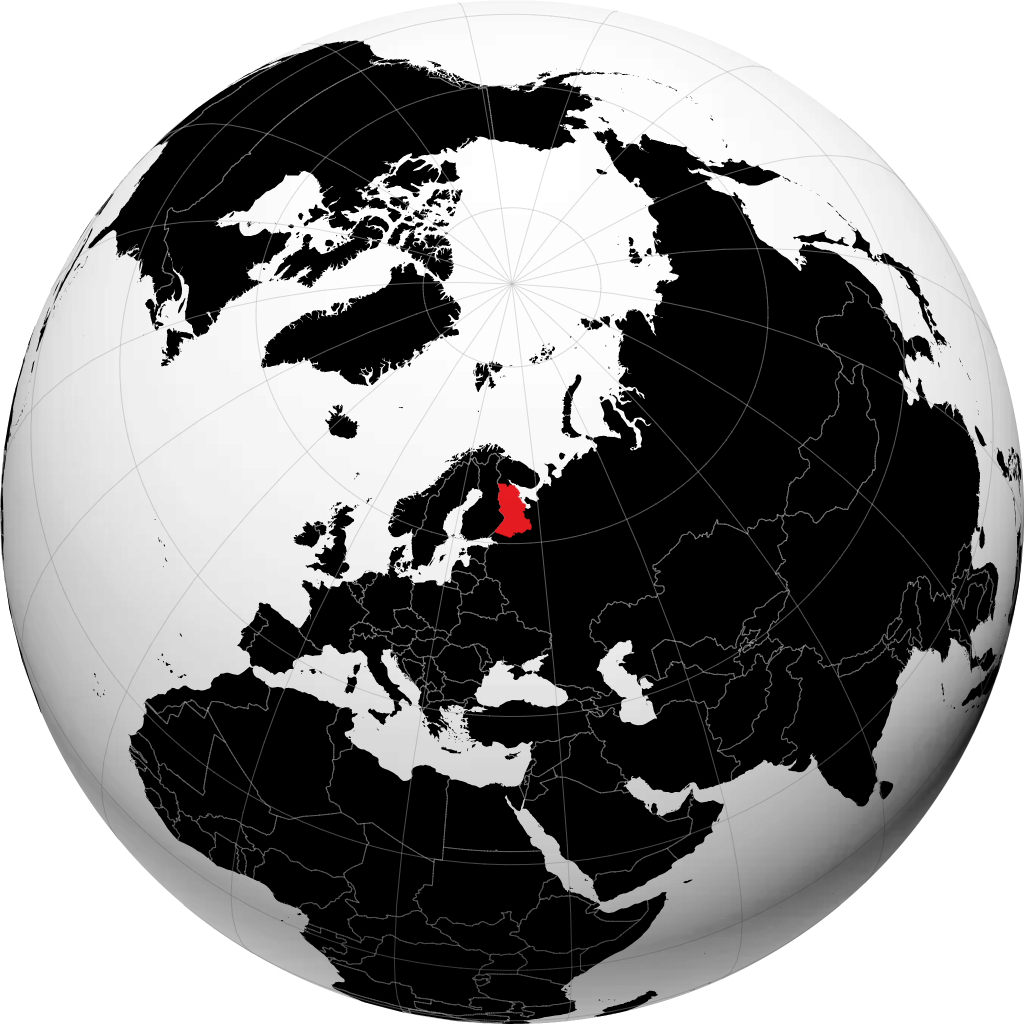 Kareliya á hnöttnum