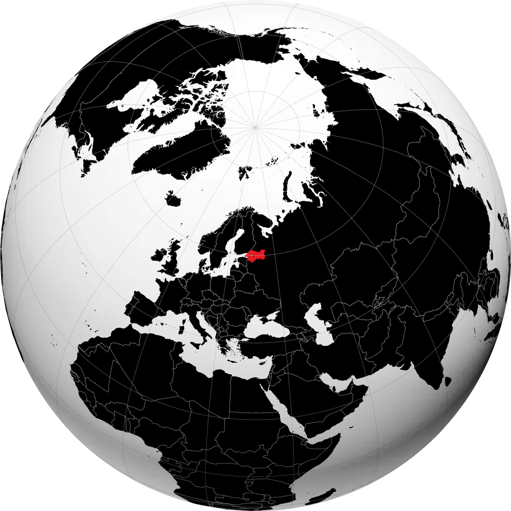 Leningradskaya Oblast' á hnöttnum