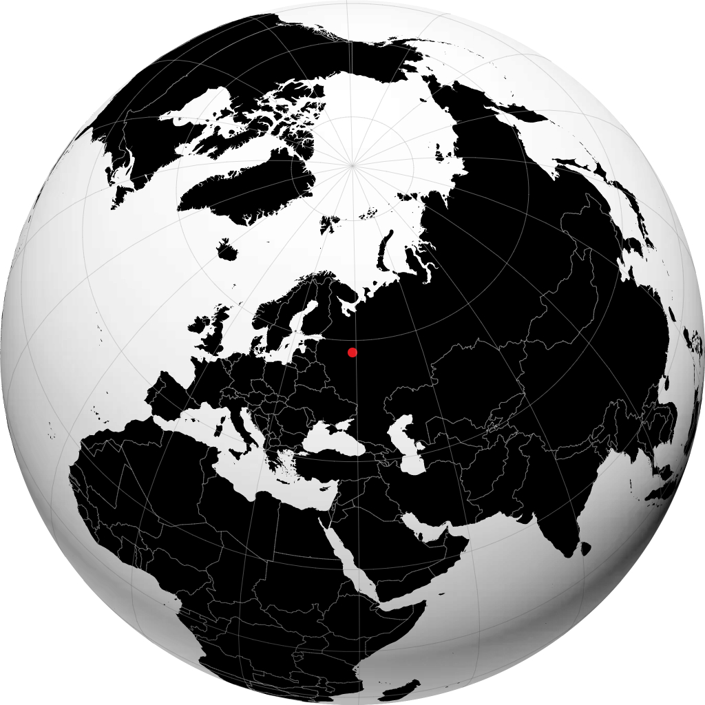 Rybinsk á hnöttnum