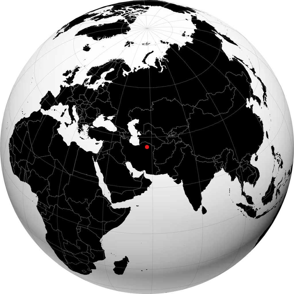 Sabzawār á hnöttnum