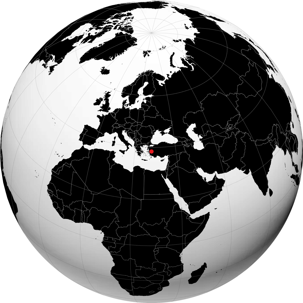 Salihli á hnöttnum