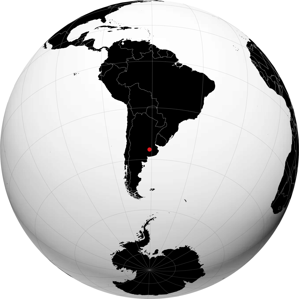 San Carlos de Bolivar á hnöttnum