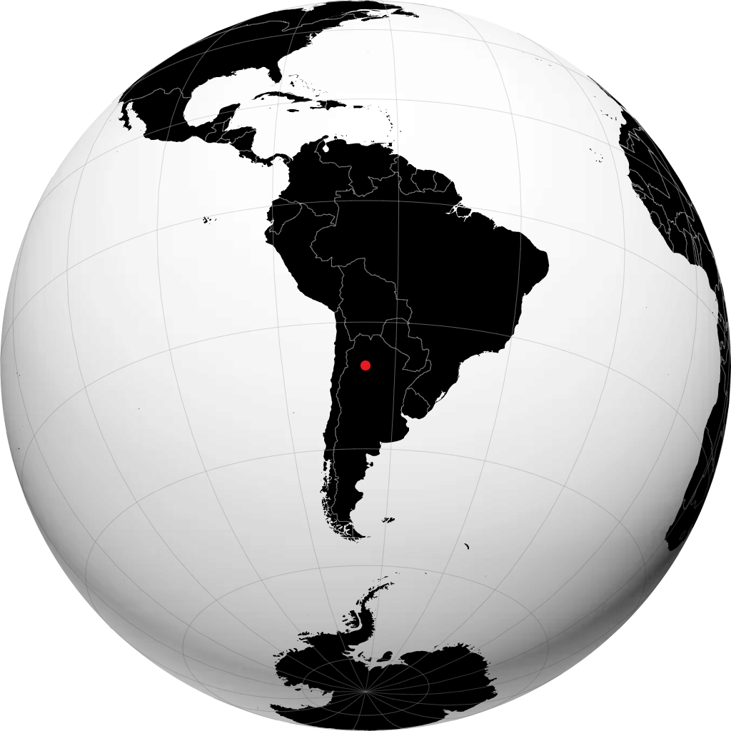 San Miguel de Tucumán á hnöttnum