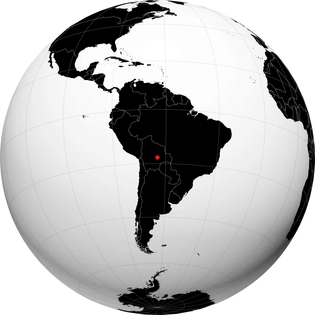 Santa Cruz de la Sierra á hnöttnum