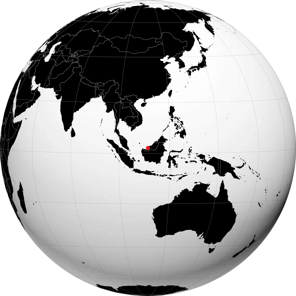 Sarikei á hnöttnum