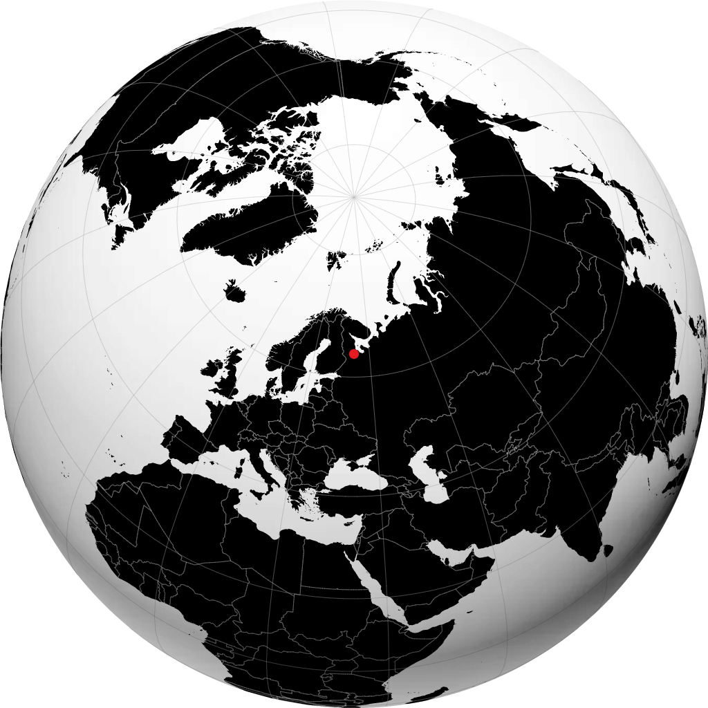 Segezha á hnöttnum