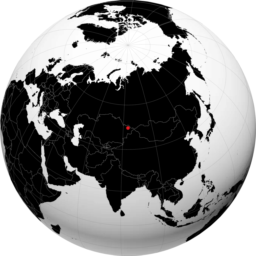 Serebryansk á hnöttnum